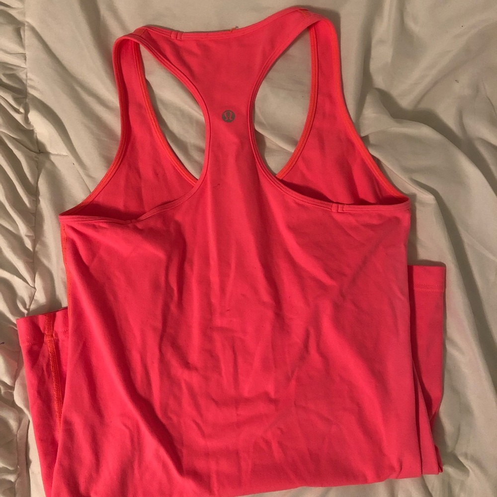 Lululemon bright pink tank top